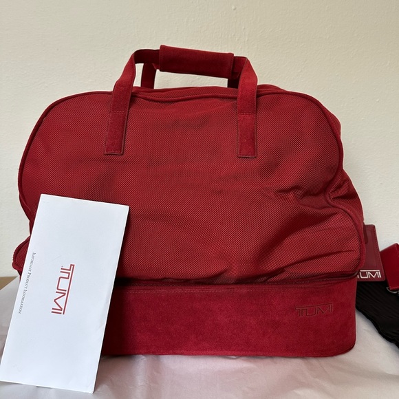 Tumi Bags Tumi Canvas Carry On Bag With Leather Details Poshmark